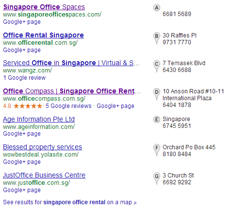 7 Pack Local SEO for Real Estate Singapore Results