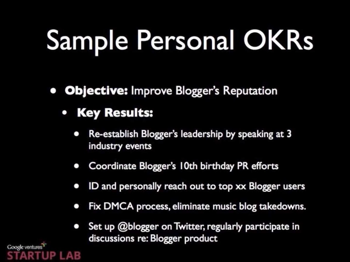 Sample OKR