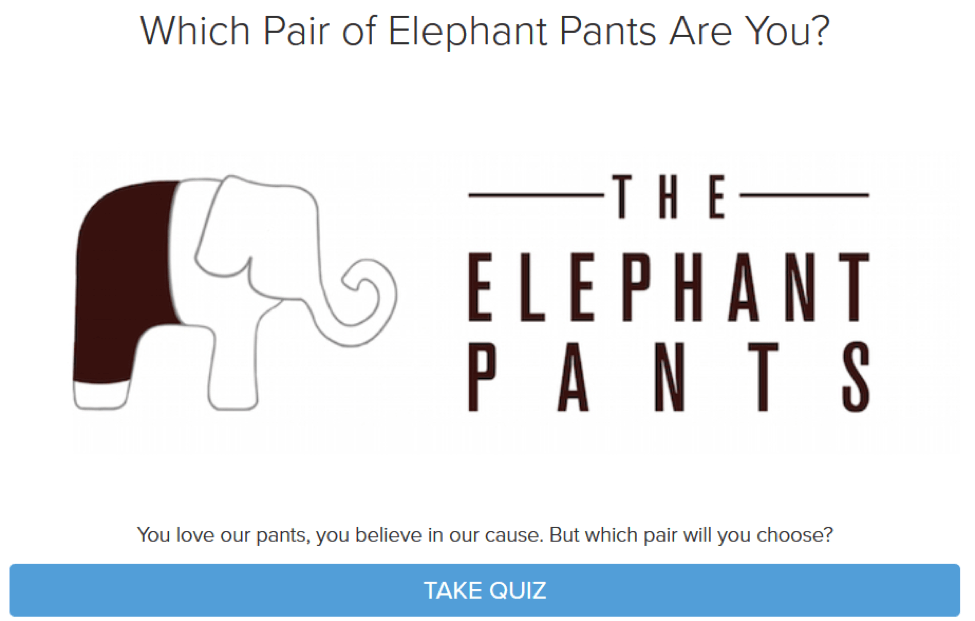 acebook timeline quiz elephant pants
